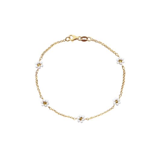 Daisy bracelet — Gold plated