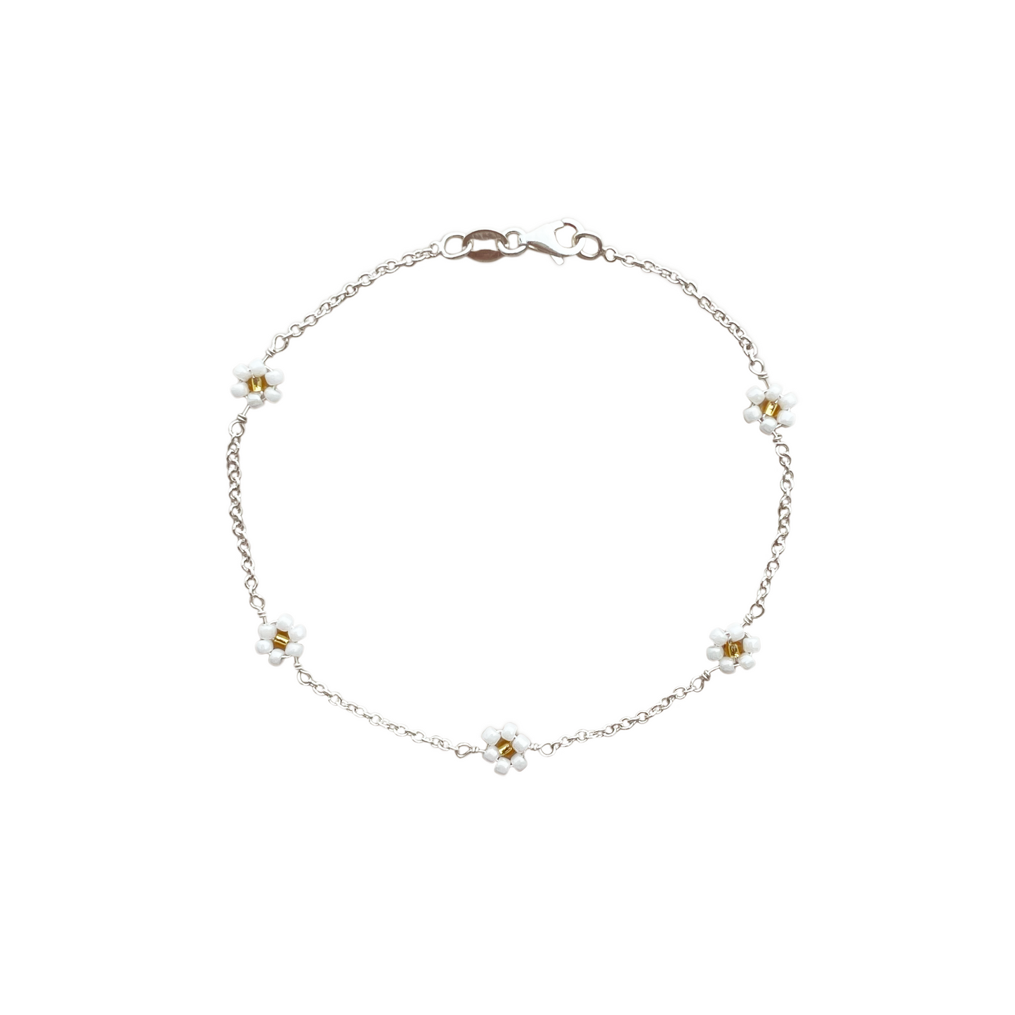 Daisy bracelet — Silver